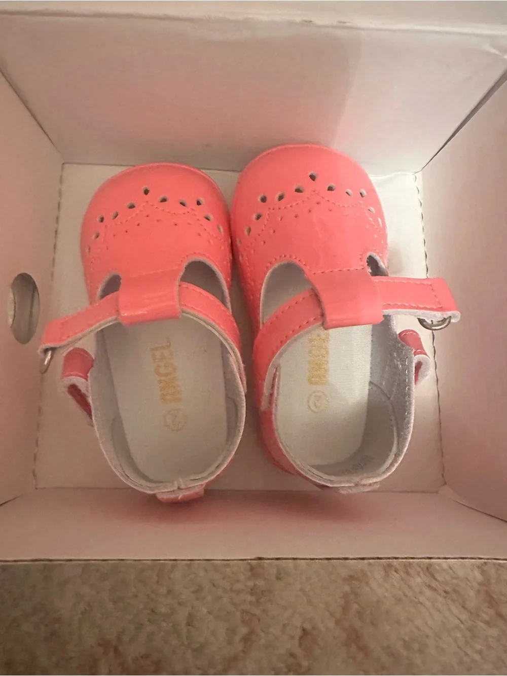Angel baby Coral Pink Mary Jane Kids Shoes
